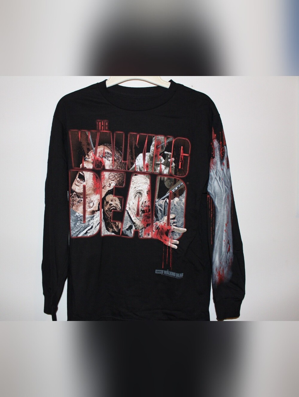 Black Long-Sleeve Graphic Tee - The Walking Dead authentic